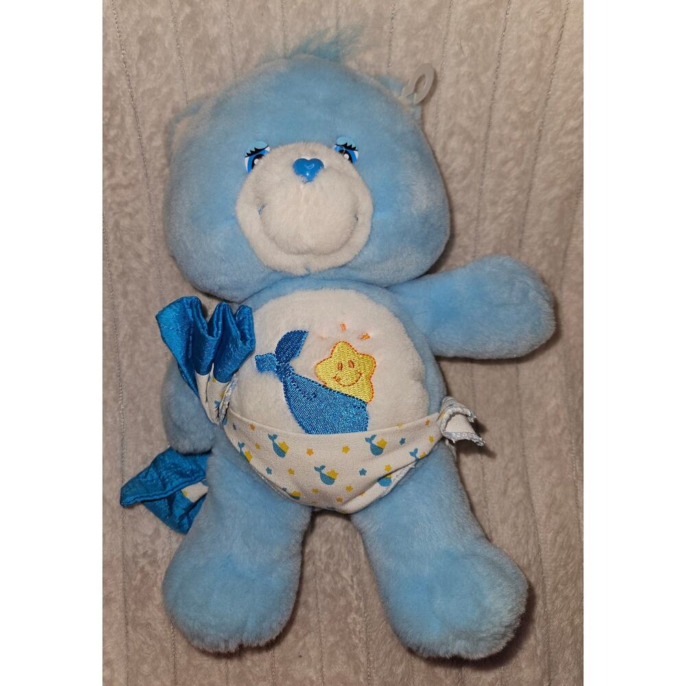 2003 Vintage 10" Care Bears Baby Tugs Bear Plush Toy *Electronics do not work*